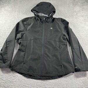 Avalanche Rain Jacket Womens XL Black Lightweight Outdoors Hiking Hooded